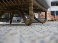 Loungesessel Nest Stoff Natte Light Grey Gestell Faser Natural