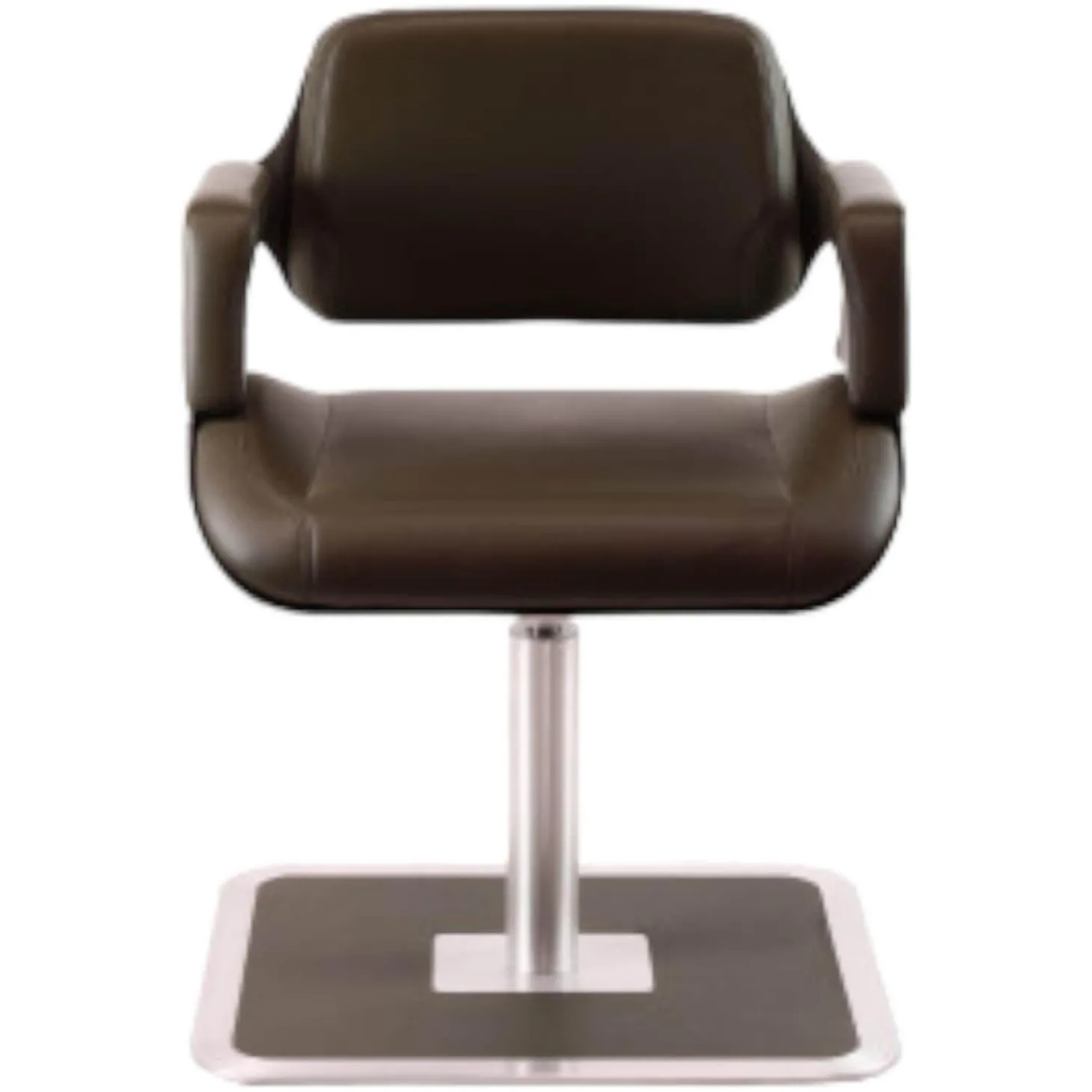 Loungesessel 810S Silver Leder Premium Oliv Braun-Grün Gestell Metall