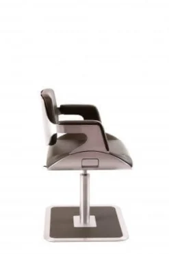Loungesessel 810S Silver Leder Premium Oliv Braun-Grün Gestell Metall