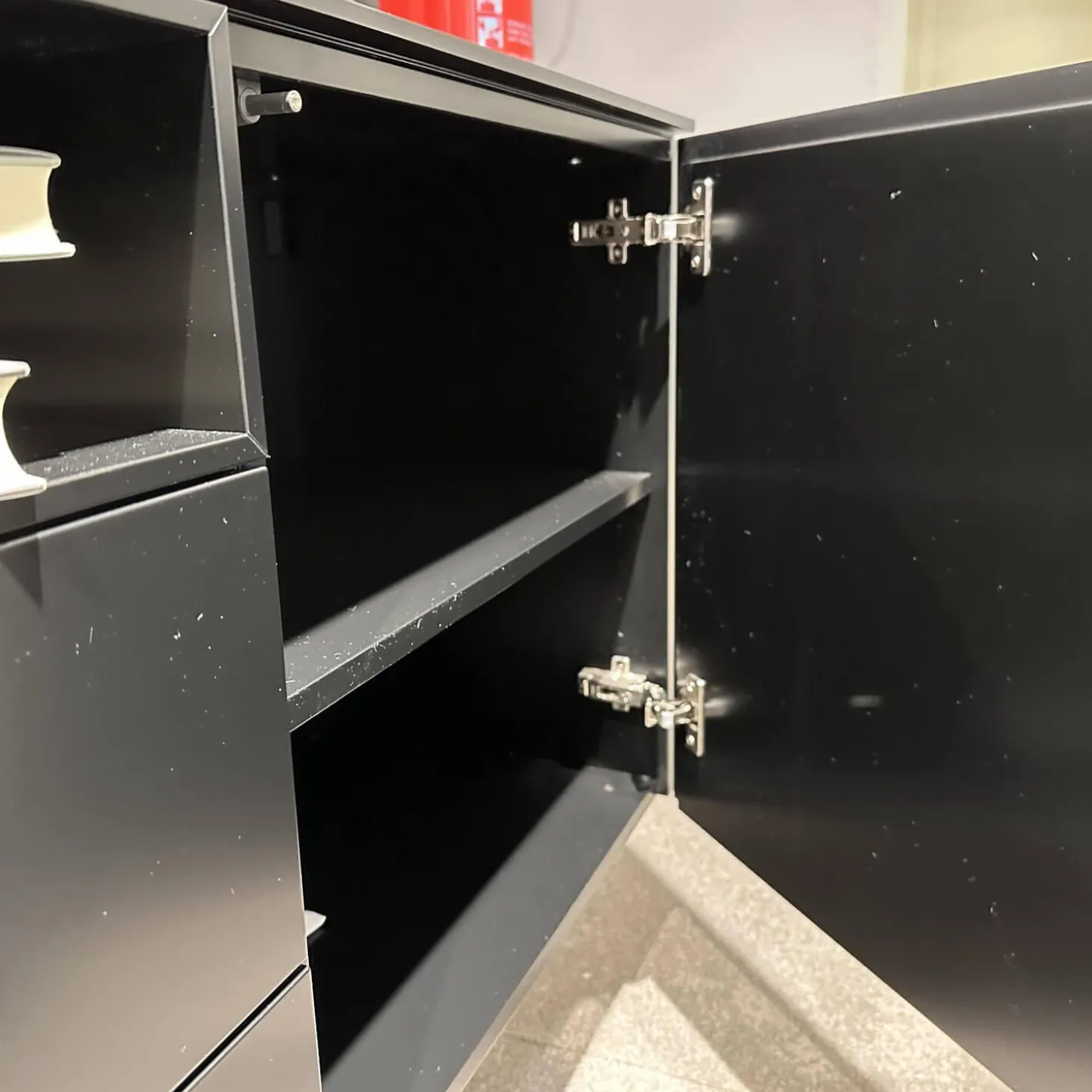 Lowboard Cosmo Lack Basis Schwarz 046 Wandhängend