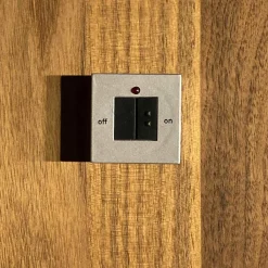 Lowboard Lux Nussbaum Geölt Glas mit Hängeschrank