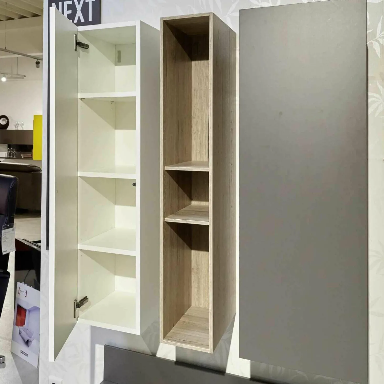 Media-Wohnwand Next Granite Weiß