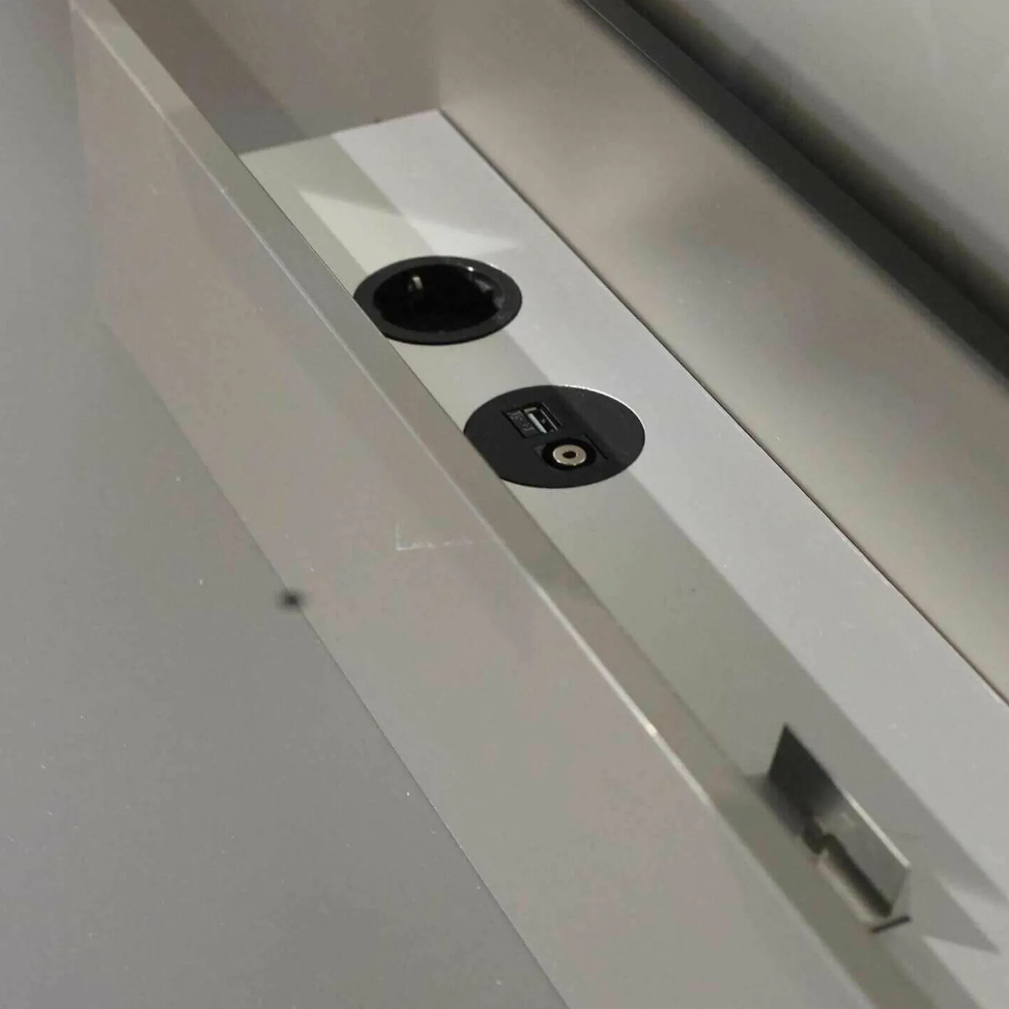 Media-Wohnwand Next Granite Weiß