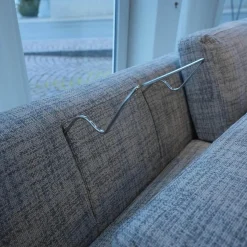 Modell Polo Living Sofa 2,5 sitzig BW 161-3001 Sessel Polo Living BW 161-1000 hellblau beigegrau Füße graublau