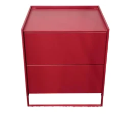 Nachtkommode Lean Box Lack Matt 370 Purple Rot Mit Kabelfuge