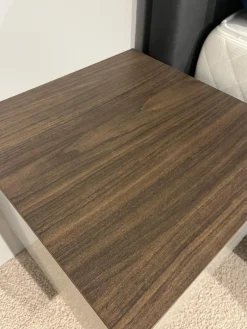 Nachtkommode Living 2023 Lack Visone Matt Grau Innen Perla 46 Abdeckplatte 72 Noce