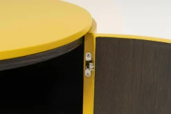 Nachtkommode Top Platte Lack LCT 462 Senape Gelb Innen Eiche Wärmebehandelt