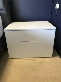 Nachttisch Aliante Basic Bianco Assoluto Matt Weiß