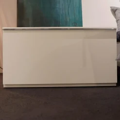 Nachttisch Fino Lack Weiß Matt