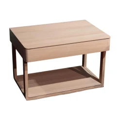 Nachttisch Float Eiche Weißöl Mit 2 Kufen Und 1 Lade