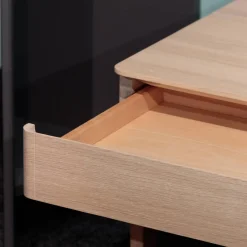 Nachttisch Float Eiche Weißöl Mit 2 Kufen Und 1 Lade