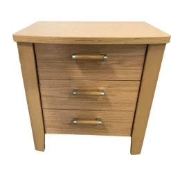 Nachttisch Rubin Eiche Natur Funiert Mit 3 Schubkästen