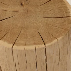 Naturholzzylinder Eiche Silber Dreiteilig