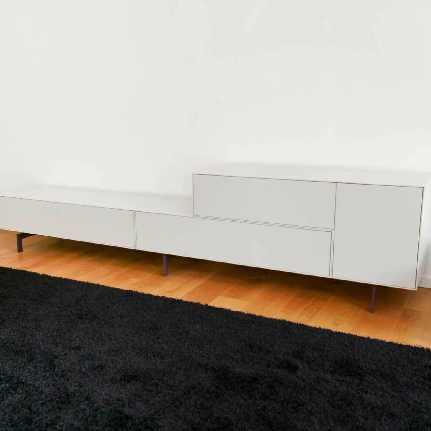 Nex Box TV-Kombination Lack Matt Lichtgrau