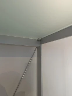 Offenes Regal Satiniertes Glas Metall