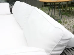 Outdoor Sofa 3 Sitzer Paros Farbe Silt Mit Kissenset Dry+ Plush Farben Linen Off White Inklusive Rolle
