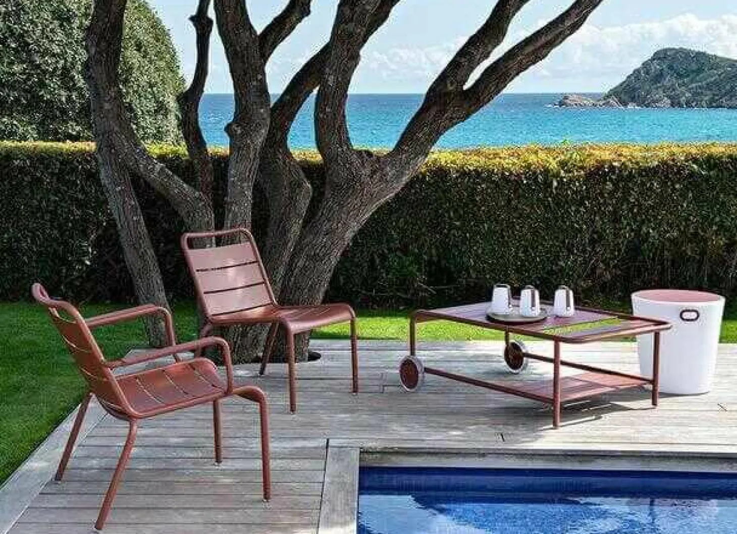 Outdoor-Couchtisch Aluminium Chili