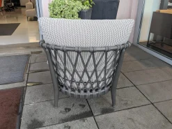 Outdoorsessel Erica Stoff Elisir 820 Blau Creme