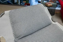 Outdoor-Sessel Jackout Stoff 20 462 Graublau Gestell Metall Anthrazit Pulverbeschichtet Inklusive Hocker