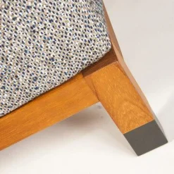 Outdoorsessel Thomas Stoff Begonia Gestell Iroko Brüniert