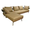 Outdoorsofa Aikana Bezug Iron Grey Gestell Haselnuss mit 2 Kissen