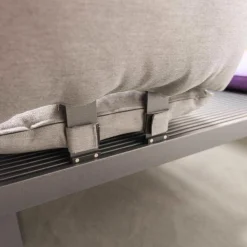 Outdoorsofa Feinstruktur Eleganz Graphit Mit 3 Kissensets Und 1 Armkissen