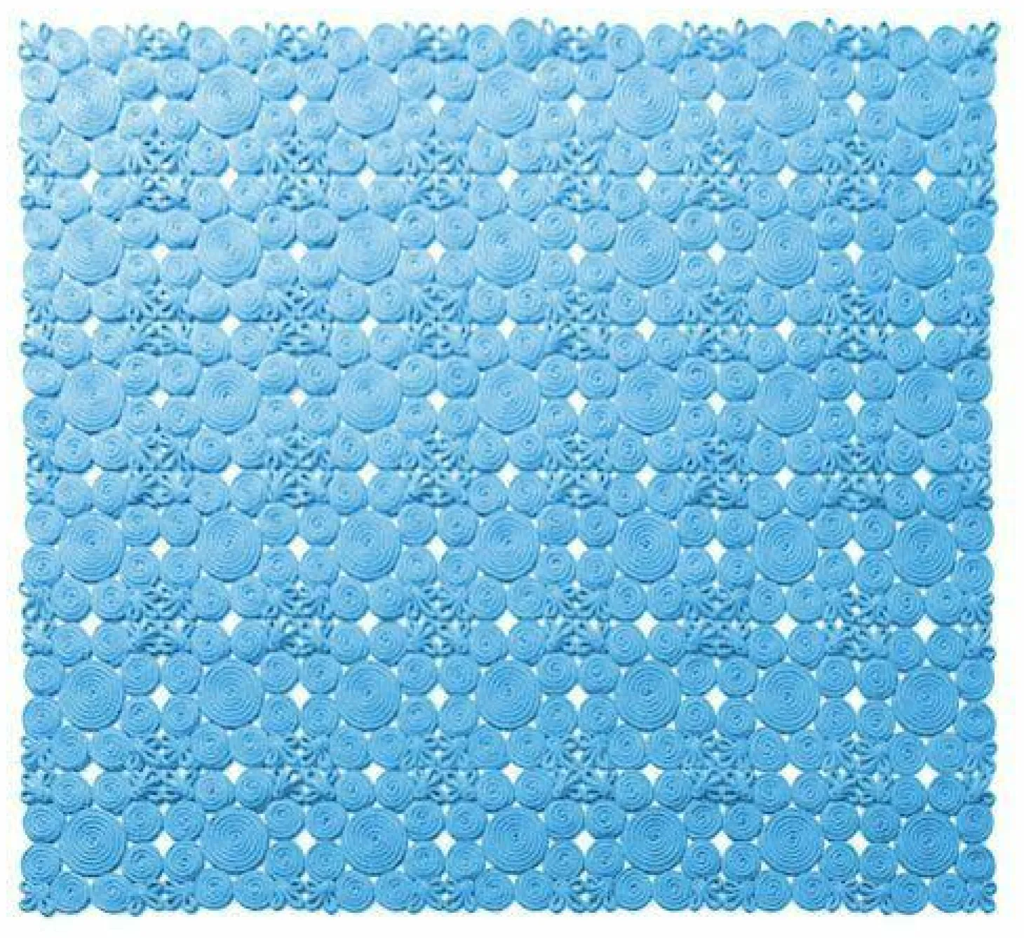 Outdoorteppich Spin TASN00B Stoff Fiordaliso Blu Chiaro T9857 Blau 198x198