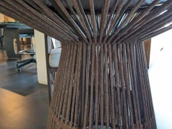 Outdoor-Tischgruppe Tibidado Corton Bordo Marone Tisch mit 3 Stühlen