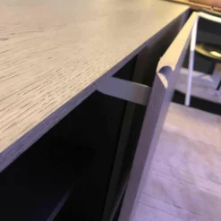 Password Evolution Sideboard Eiche Graphit Matt Gestell Zinnfarben