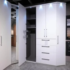 Planungsschrank Horizont Polarweiß Mit Beleuchtung