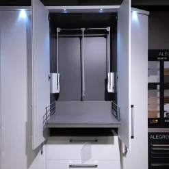 Planungsschrank Horizont Polarweiß Mit Beleuchtung