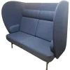 Plenum Zweisitzer Sofa Stoff Capture 6001 Blau Gestell Anthrazit