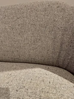 Polsterbank Flor Stoff Ripley R10 Grau Beige Natur Meliert Gestell Eiche Natur Geölt