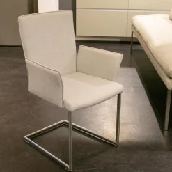 Polsterbank Mit Sessel Und 3 Stühlen Leder Toledo Perle Weiß Creme