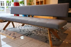 Polsterbank Yps Stoff Kvadrat Canvas 734 Untergestell Eiche Massiv Weißöl