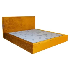Polsterbett Clia 2 Basisbezug Stoff Max Cotton Natur 061 Dekobezug Glenville Honey F1872 36 Gelb Orange Füße Buche Geölt Ohne Matratze Ohne Lattenrost