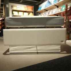 Polsterbett Composium 800 Stoff 06150 Weiß Creme Inklusive Matratze Und Vollautomatic