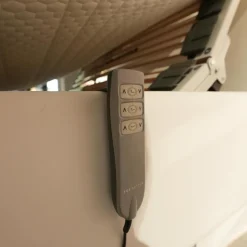 Polsterbett Composium 800 Stoff 06150 Weiß Creme Inklusive Matratze Und Vollautomatic