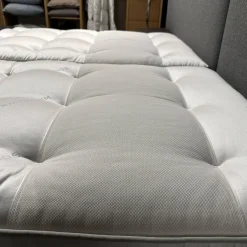 Polsterbett Paio Stoff Mirage Graublau Mit Matratzen Und Motorischer Verstellung