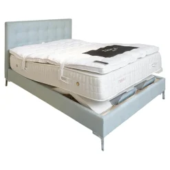 Polsterbett Super Cad Stoff Gio Lune 009 Türkis mit Matratzen