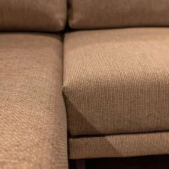 Polstergarnitur 170 Bezug Stoff 4020 Silbergrau Stahlfuß Schwarz Inklusive 2 Kissen