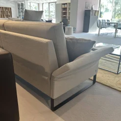 Polstergarnitur 009 Cara Stoff 20 162 Steingrau Grau Kufe Stahl Schwarz Inklusive Kissen