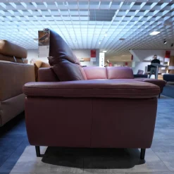 Polstergarnitur 4054 Leder 60 Rodeo Barolo Fuß Metall Schwarz