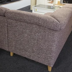 Polstergarnitur Gavi Bezug Stoff Toronto 7 Brombeer Füße Eiche Inklusive Wall-Away Funktion Motorisch