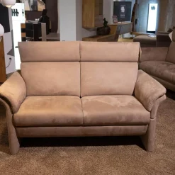 Polstergarnitur Gomera Stoff 89804 Gr. D Fuß Chromgleiter Matt Mit 2 Sofas Und 1 Sessel