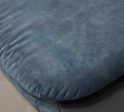 Polstergarnitur Kami Stoff 0735-51 Petrol Füße Anthrazit Verchromt 2 Sofas