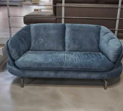 Polstergarnitur Kami Stoff 0735-51 Petrol Füße Anthrazit Verchromt 2 Sofas