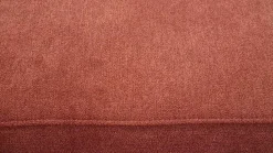 Polstergarnitur KS 4975 Stoff Charly Red Rot Fuß Metall Alufarbig Silber Inklusive Hocker