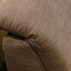 Polstergarnitur Pluto Stoff Namib Rose Fuß Metallbügel Schwarz