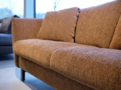 Polstergarnitur Stoff Osino Rostbraun Braun Mit Kissen Und Kopfstütze